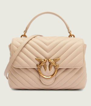 Pinko Skórzany kuferek LOVE LADY PUFF