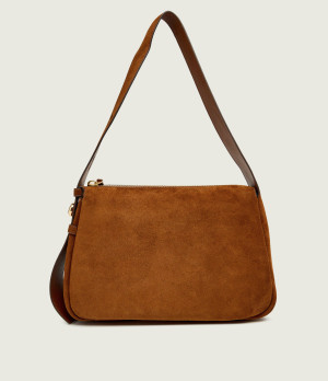 TORY BURCH Torebka na ramię Romy | zamsz
