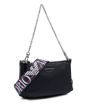 Emporio Armani Skórzana torebka na ramię + saszetka