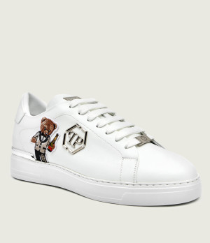 Philipp Plein Skórzane sneakersy Teddy Waiter