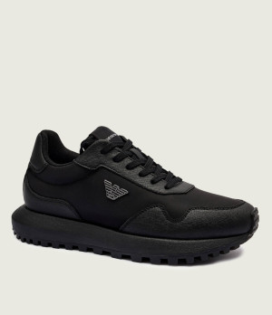 Emporio Armani Sneakersy | z dodatkiem skóry