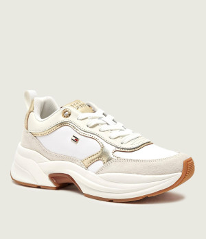 Tommy Hilfiger Skórzane sneakersy CHUNKY RUNNER | zamsz