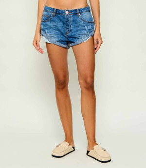 One Teaspoon Jeansowe szorty Pacifica Bandit | Relaxed fit | low waist