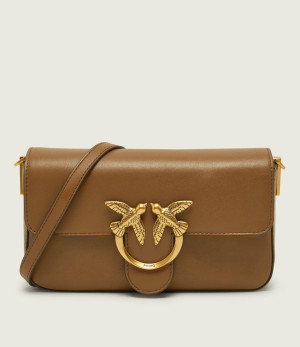 Pinko Skórzana listonoszka Love One Slouchy Mini