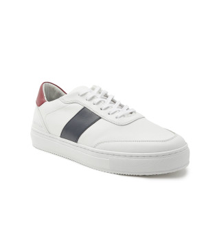 Tommy Hilfiger Skórzane trampki CUPSOLE STRIPE