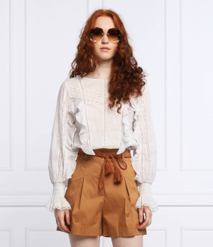Patrizia Pepe Koronkowa bluzka | Regular Fit
