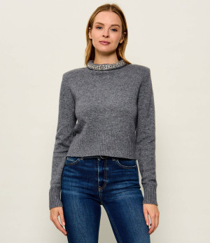 Pinko Półgolf Berlino | Cropped Fit | z dodatkiem wełny i kaszmiru
