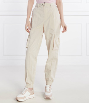 GUESS Spodnie cargo | Regular Fit | high waist