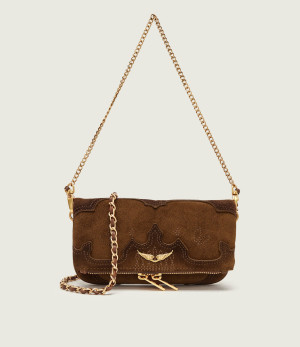 Zadig&Voltaire Kopertówka Rock Mini | zamsz