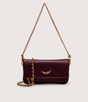 Zadig&Voltaire Skórzana kopertówka Nano