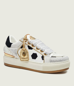 Kurt Geiger Skórzane sneakersy Southbanks Footy | zamsz
