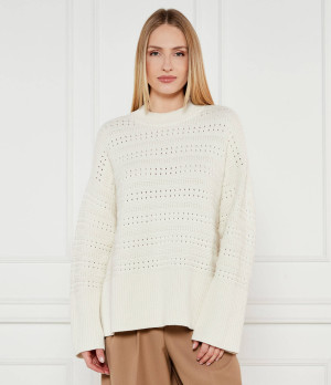 Samsøe Samsøe Sweter | Relaxed fit | z dodatkiem lnu