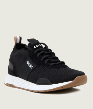 BOSS BLACK Sneakersy Titanium_Runn_knst_N | z dodatkiem skóry