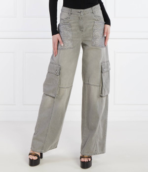 Elisabetta Franchi Jeansy cargo | Oversize fit