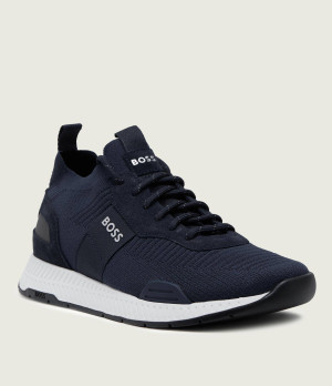 BOSS BLACK Sneakersy Titanium_Runn_knst_N | z dodatkiem skóry