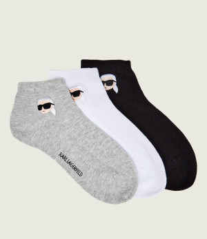 Karl Lagerfeld Skarpety/stopki 3 pack Ikon