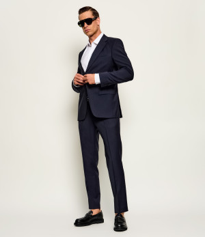 BOSS BLACK Wełniany garnitur H-Huge-2Pcs-263 | Slim Fit
