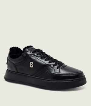 Bogner Skórzane sneakersy Milan 24 A | shearling | z dodatkiem wełny