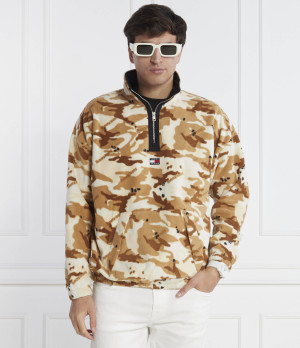 Tommy Jeans Polarowa bluza CAMO | Oversize fit