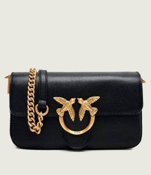 Pinko Skórzana listonoszka Love One Slouchy Mini