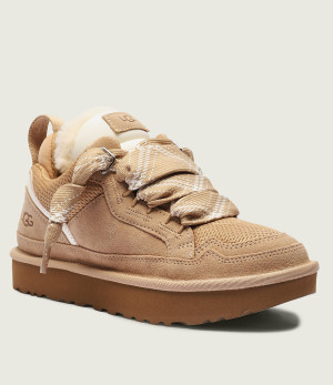 UGG Skórzane sneakersy LOWMEL | z dodatkiem wełny