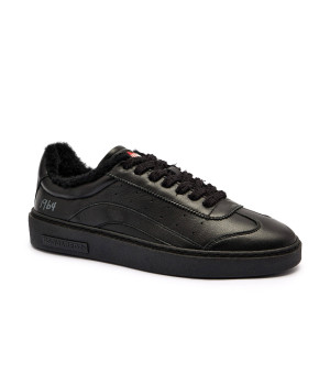 Dsquared2 Skórzane sneakersy Rider | shearling