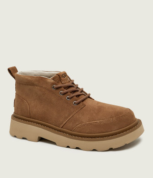 UGG Ocieplane buty wysokie M Chukka Lug | zamsz