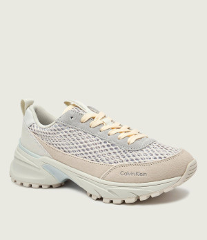 Calvin Klein Skórzane sneakersy HIKE RUNNER LACE UP TECHMIX