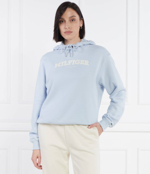 Tommy Hilfiger Bluza REG MONOTYPE FLOCK | Loose fit