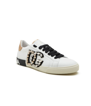 Dolce & Gabbana Skórzane trampki