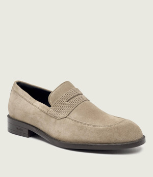 BOSS BLACK Mokasyny Loafersy Tayil | zamsz