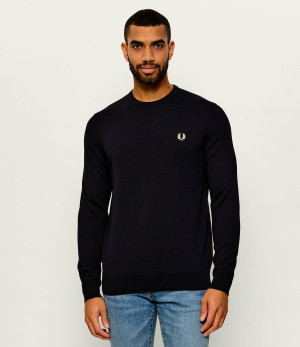 Fred Perry Wełniany sweter | Slim Fit