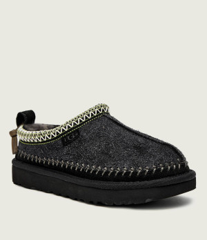 UGG Skórzane mule W TASMAN BIARRITZ | z dodatkiem wełny