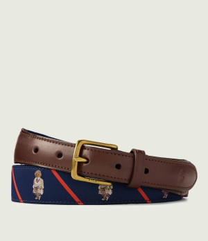 POLO RALPH LAUREN Pasek BEAR | z dodatkiem skóry