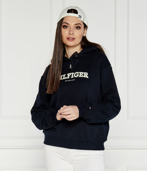 Tommy Hilfiger Bluza REG MONOTYPE FLOCK | Regular Fit