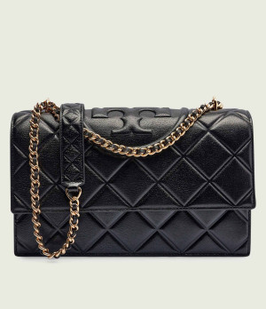 TORY BURCH Skórzana torebka na ramię Fleming