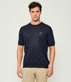 Aeronautica Militare Lniany sweter | Regular Fit