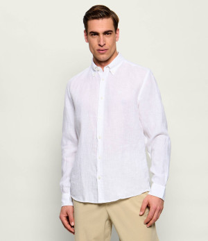 BOSS BLACK Lniana koszula H-LIAM-BD-E-C1-261 | Regular Fit
