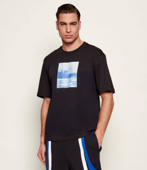Hugo Blue T-shirt Nierofix | Regular Fit
