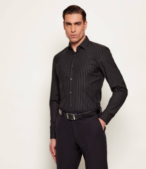 HUGO Koszula Kenno | stretch | Slim Fit | z dodatkiem wełny