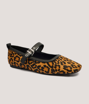 Tommy Jeans Skórzane baleriny Mary Jane