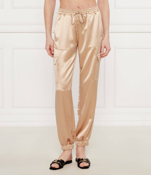 GUESS Satynowe spodnie jogger New Marzia | Regular Fit