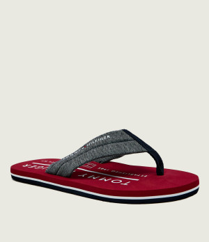 Tommy Hilfiger Japonki CHAMBRAY | z dodatkiem lnu