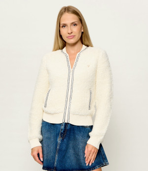 GUESS ACTIVE Polarowa kurtka bomber Emma | Regular Fit | z dodatkiem wełny