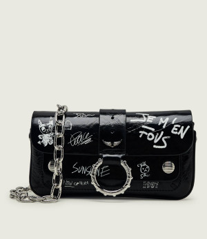 Zadig&Voltaire Skórzana listonoszka/portfel Kate