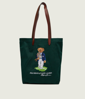 POLO RALPH LAUREN Shopperka | Polo Ralph Lauren x Wimbledon | z dodatkiem skóry