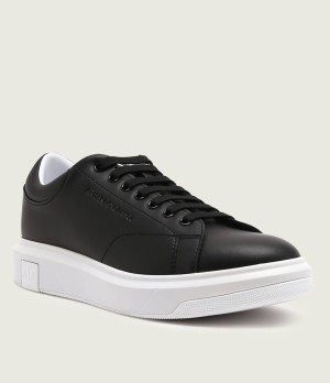 Armani Exchange Skórzane sneakersy ENGLISH