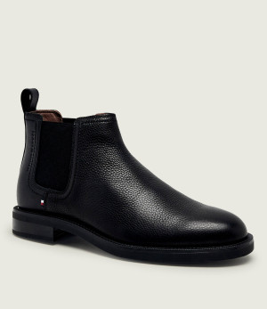 Tommy Hilfiger Skórzane sztyblety