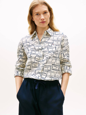 Tommy Hilfiger Lniana koszula | Relaxed fit