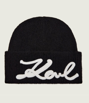 Karl Lagerfeld Czapka k/signature | z dodatkiem wełny
